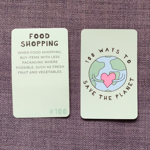 NWOT 100 Ways to Save the Earth Box of Cards Sustaiability Keepsake - Picture 5 of 8